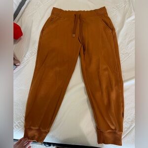 Athleta orange small petite joggers